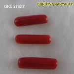 Ratti-11.00 (10.00CT) 3 Pcs Red Coral Seller Pack